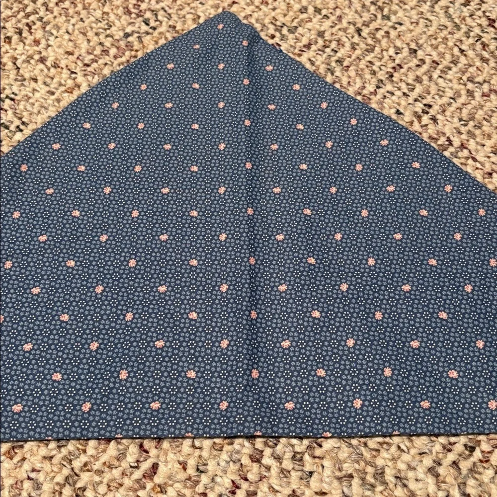Handmade Blue Print Head Kerchief Y2K